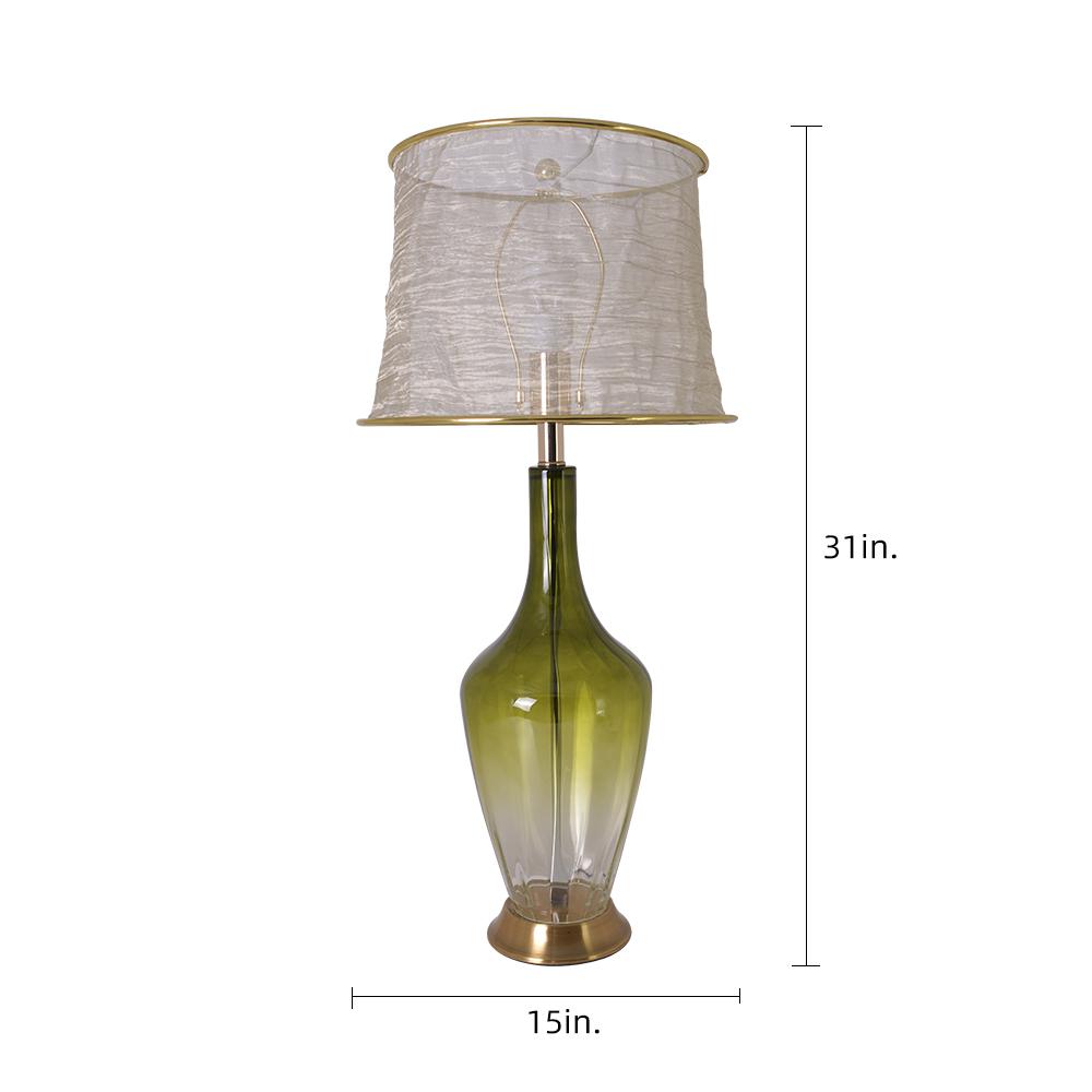 Clavel 31"  Table Lamp (Set of 2) Green Ombre. Picture 10