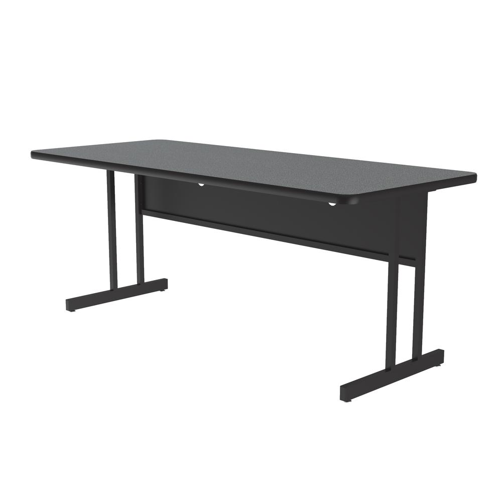 Desk Height  Deluxe HIgh-Pressure Top Computer/Student Desks , 30x72", RECTANGULAR MONTANA GRANITE BLACK. Picture 4