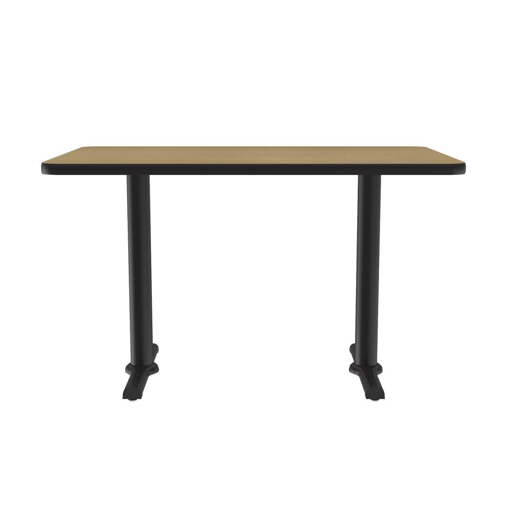 Table Height Deluxe High-Pressure Café and Breakroom Table 30x48" RECTANGULAR, FUSION MAPLE BLACK. Picture 4