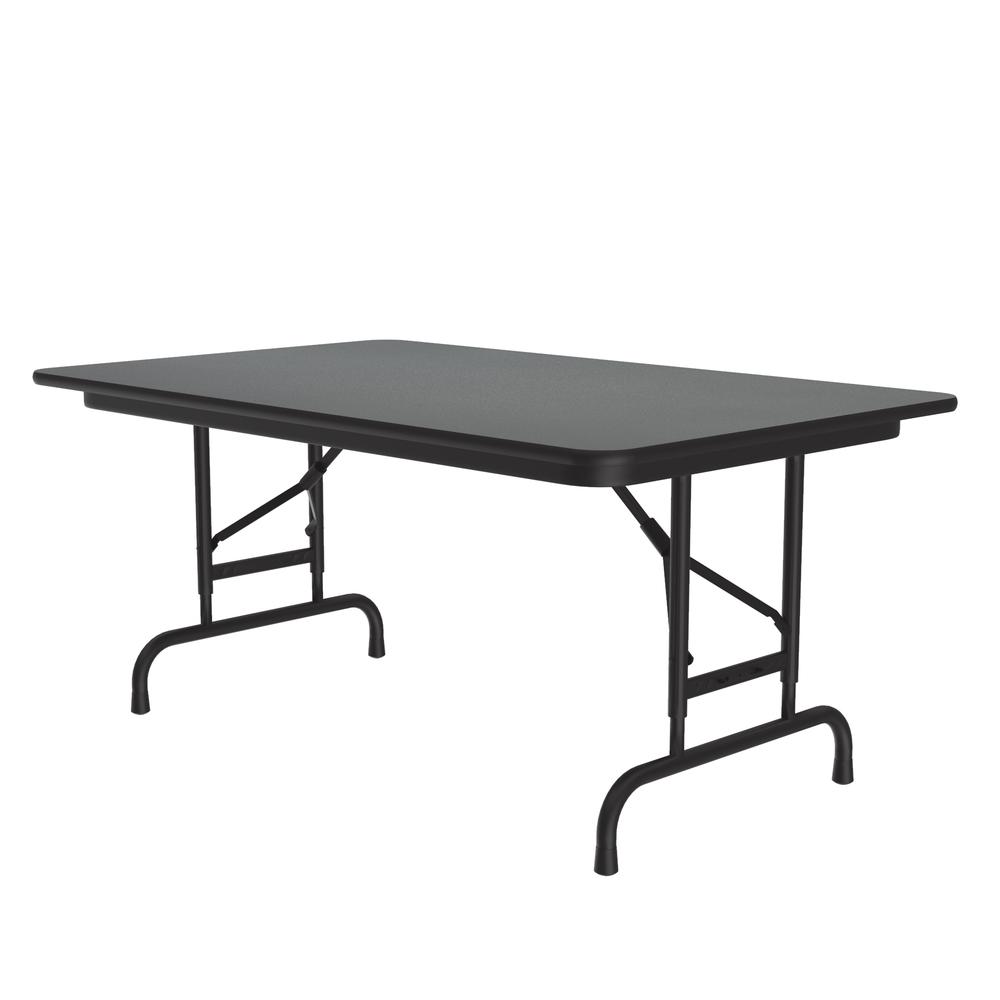 Adjustable Height High Pressure Top Folding Table, 30x48", RECTANGULAR MONTANA GRANITE BLACK. Picture 8
