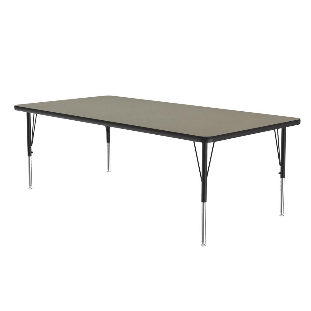 Deluxe High-Pressure Top Activity Tables, 36x72", RECTANGULAR, SAVANNAH SAND BLACK/CHROME. Picture 5