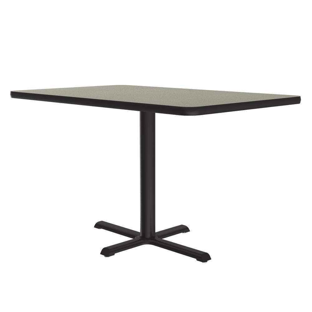 Table Height Deluxe High-Pressure Café and Breakroom Table 30x48" RECTANGULAR, SAVANNAH SAND BLACK. Picture 4