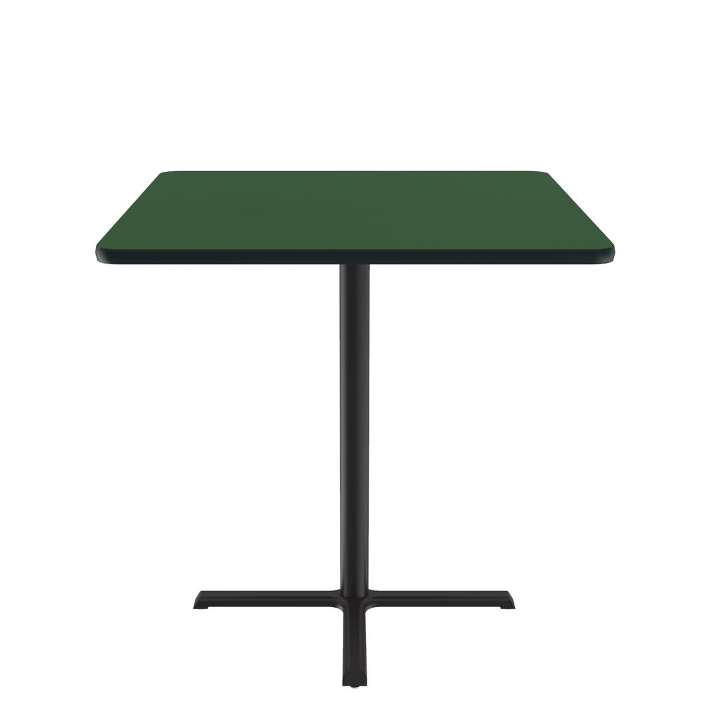 Bar Stool/Standing Height Deluxe High-Pressure Café and Breakroom Table 42x42" SQUARE, GREEN, BLACK. Picture 9