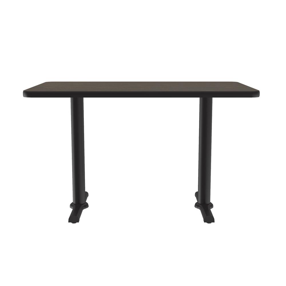 Table Height Thermal Fused Laminate Café and Breakroom Table 30x48", RECTANGULAR, WALNUT BLACK. Picture 6