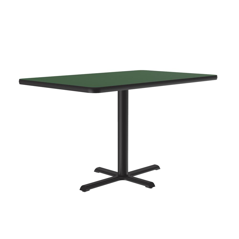 Table Height Deluxe High-Pressure Café and Breakroom Table 30x42" RECTANGULAR, GREEN BLACK. Picture 5