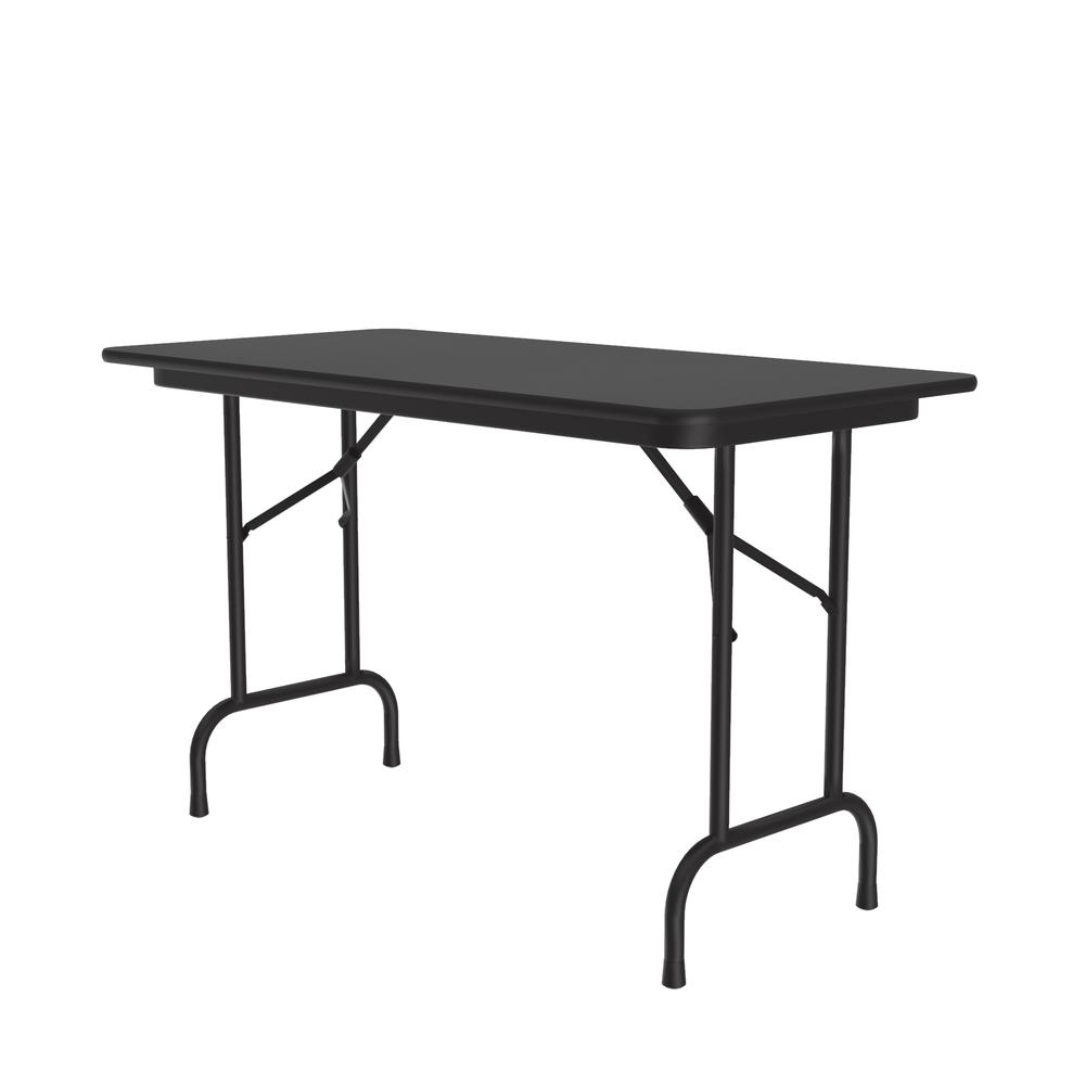 Deluxe High Pressure Top Folding Table 24x48", RECTANGULAR BLACK GRANITE BLACK. Picture 8
