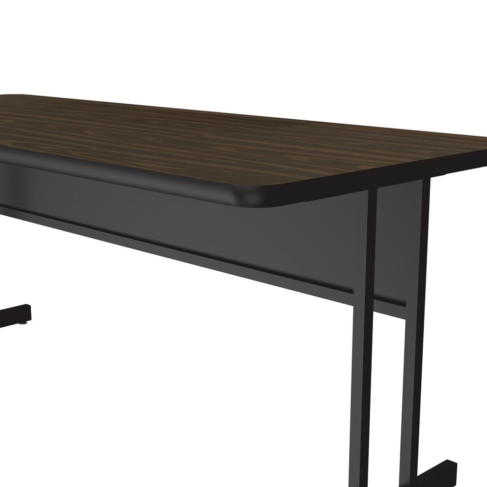 Econoline Melamine Top Computer/Student Desks, 30x60", RECTANGULAR, WALNUT BLACK. Picture 3