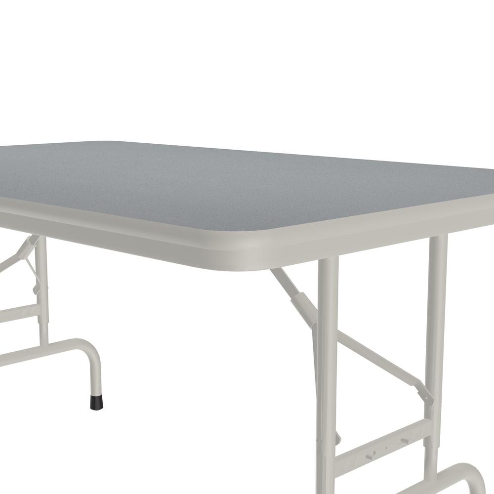 Adjustable Height High Pressure Top Folding Table, 30x48" RECTANGULAR GRAY GRANITE, GRAY. Picture 7