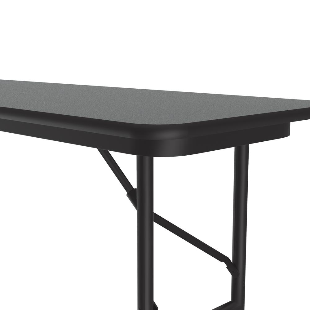 Deluxe High Pressure Top Folding Table 18x60" RECTANGULAR MOTNTANA GRANITE, BLACK. Picture 5