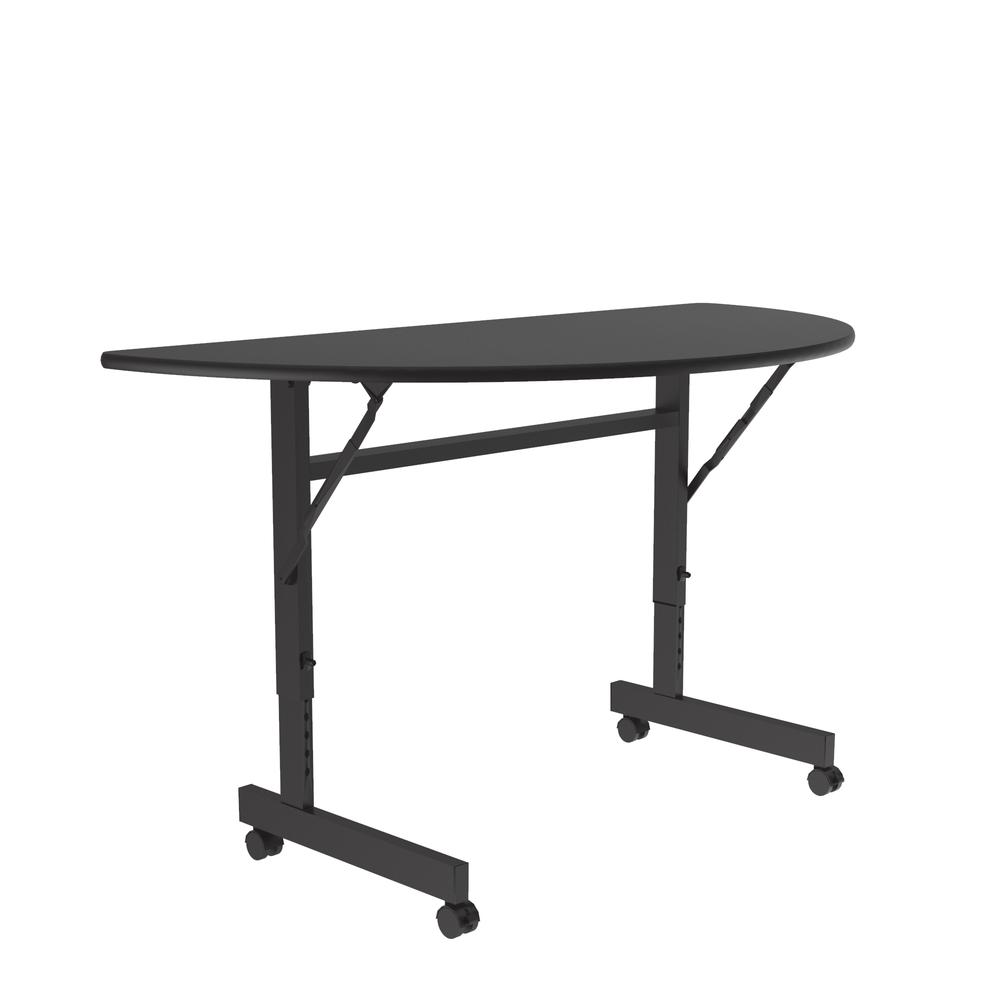 Econline Flip Top Tables 24x48", RECTANGULAR BLACK GRANITE, BLACK. Picture 2