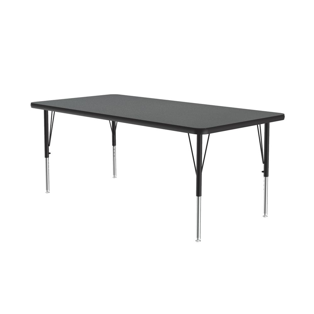 Deluxe High-Pressure Top Activity Tables, 30x48" RECTANGULAR MONTANA GRANITE, BLACK/CHROME. Picture 9