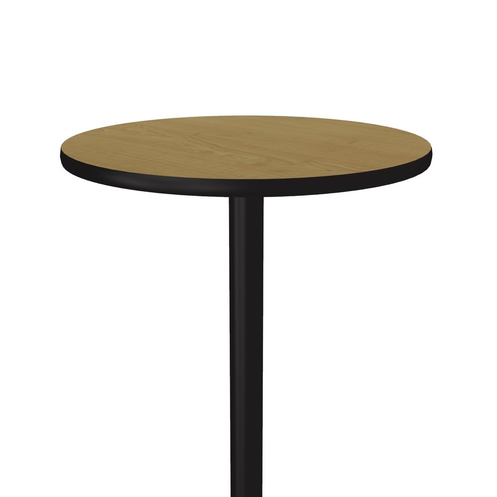 Bar Stool/Standing Height Deluxe High-Pressure Café and Breakroom Table, 30x30", ROUND FUSION MAPLE BLACK. Picture 2