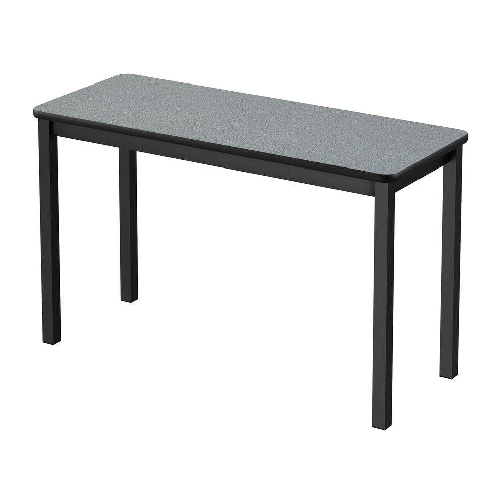 Deluxe High-Pressure Lab Table, 24x72", RECTANGULAR, MONTANA GRANITE BLACK. Picture 1