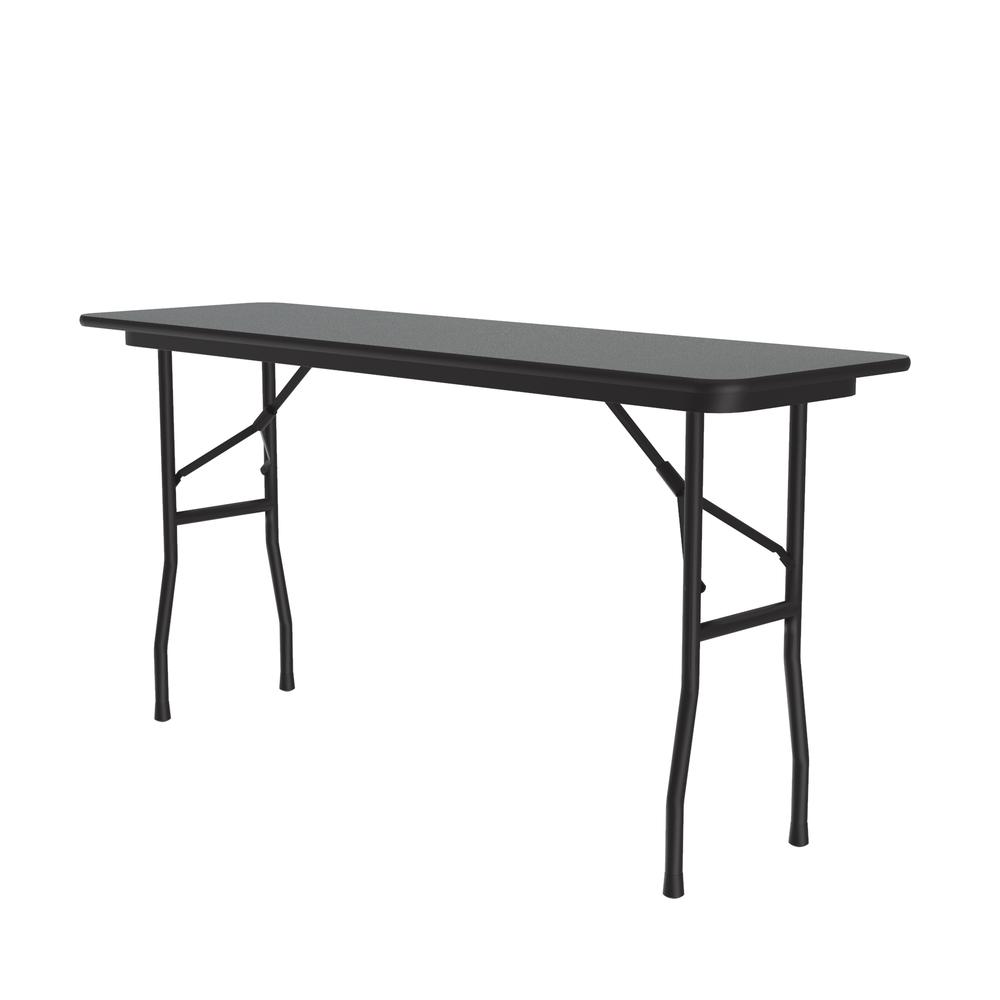 Deluxe High Pressure Top Folding Table, 18x72", RECTANGULAR MOTNTANA GRANITE BLACK. Picture 1