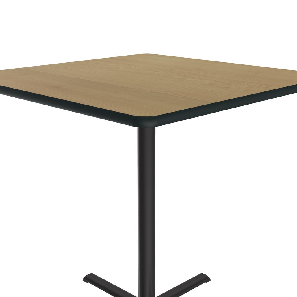 Bar Stool/Standing Height Deluxe High-Pressure Café and Breakroom Table 36x36" SQUARE FUSION MAPLE, BLACK. Picture 8