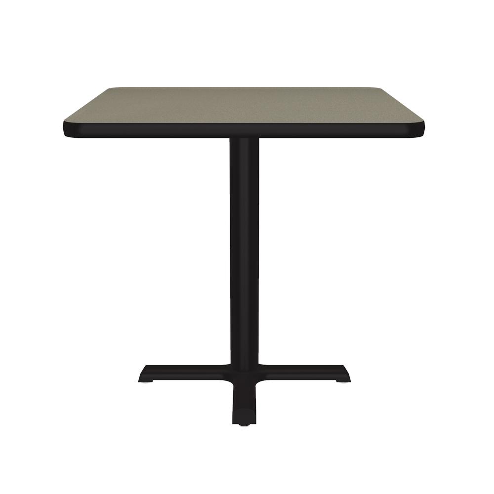 Table Height Deluxe High-Pressure Café and Breakroom Table 24x24" SQUARE, SAVANNAH SAND BLACK. Picture 2