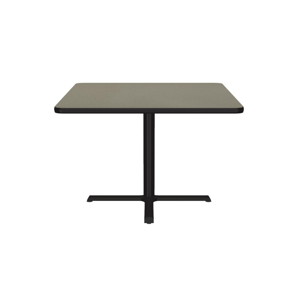 Table Height Deluxe High-Pressure Café and Breakroom Table, 36x36", SQUARE SAVANNAH SAND BLACK. Picture 9