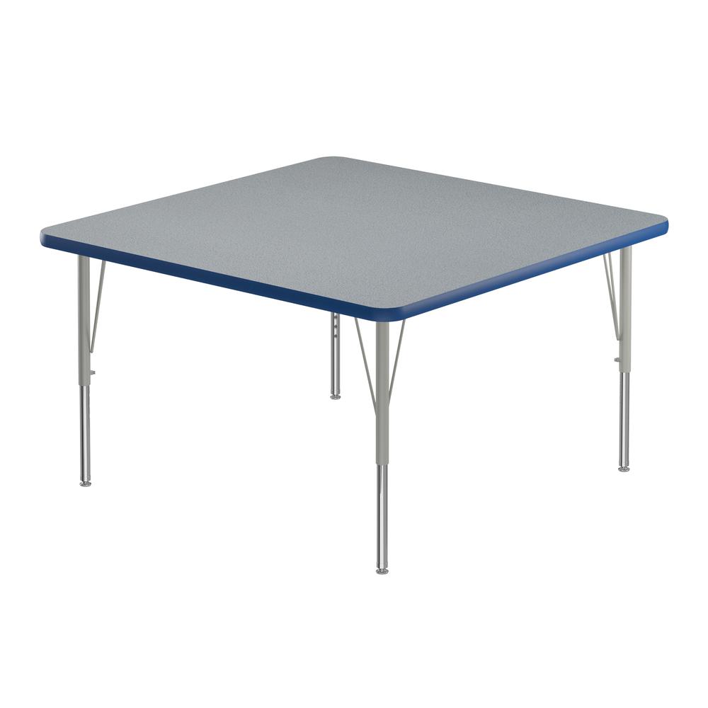 Commercial Laminate Top Activity Tables 36x36" SQUARE, GRAY GRANITE, SILVER MIST. Picture 1