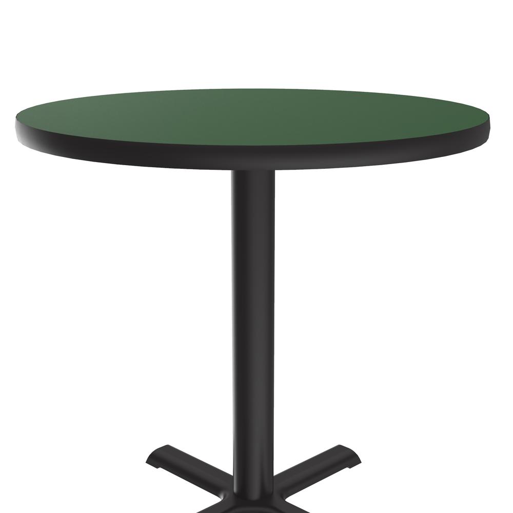 Table Height Deluxe High-Pressure Café and Breakroom Table 30x30", ROUND, GREEN, BLACK. Picture 9