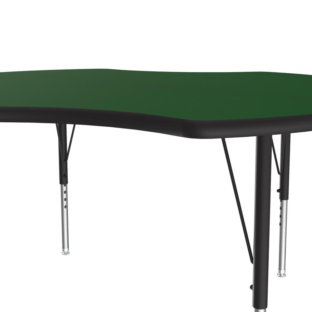 Deluxe High-Pressure Top Activity Tables 48x48" CLOVER, GREEN BLACK/CHROME. Picture 2
