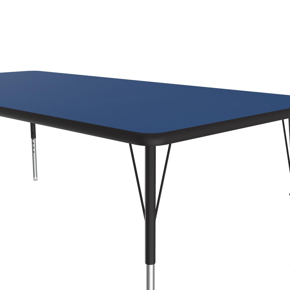 Deluxe High-Pressure Top Activity Tables, 30x72", RECTANGULAR BLUE BLACK/CHROME. Picture 8
