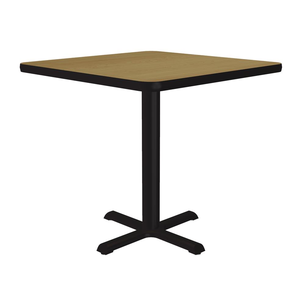 Table Height Deluxe High-Pressure Café and Breakroom Table 30x30" SQUARE, FUSION MAPLE BLACK. Picture 5