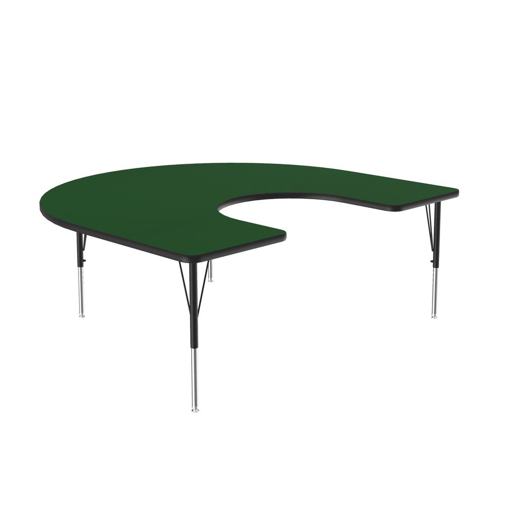 Deluxe High-Pressure Top Activity Tables 60x66", HORSESHOE GREEN BLACK/CHROME. Picture 6