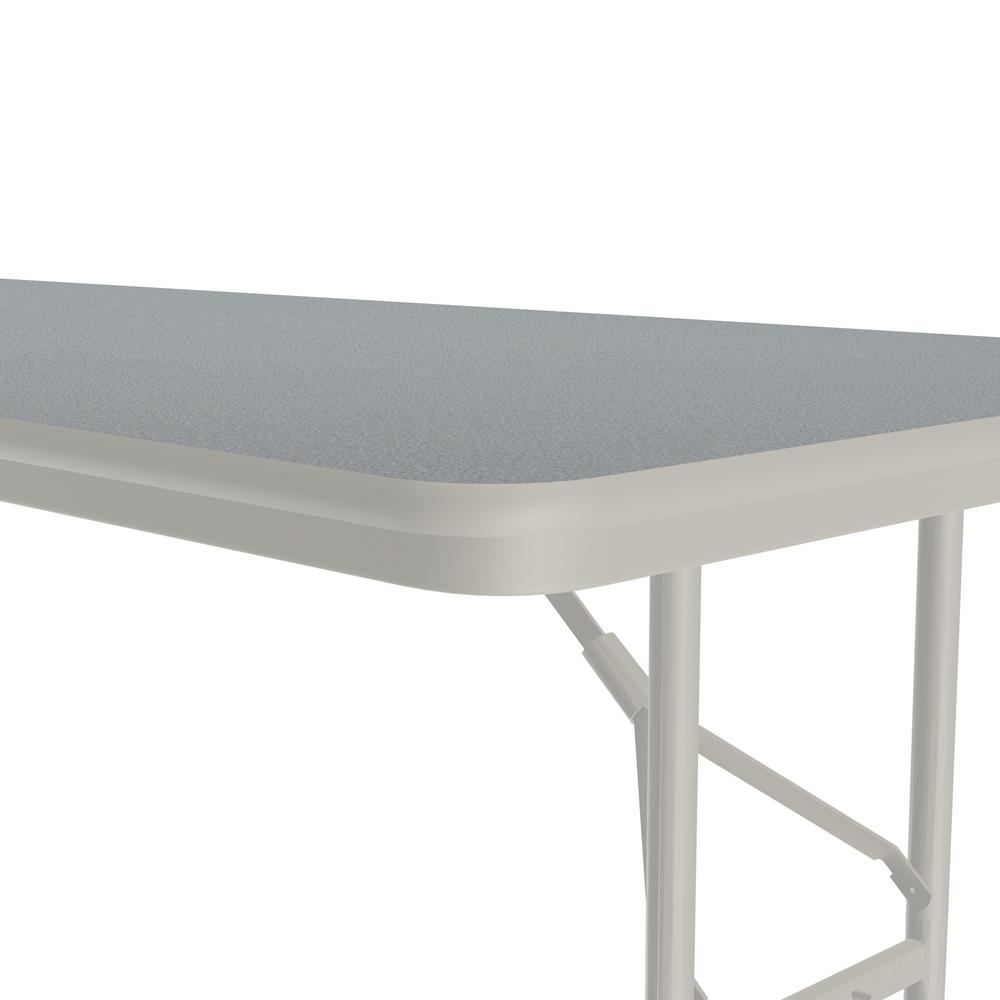 Adjustable Height Thermal Fused Laminate Top Folding Table, 30x72", RECTANGULAR GRAY GRANITE GRAY. Picture 7