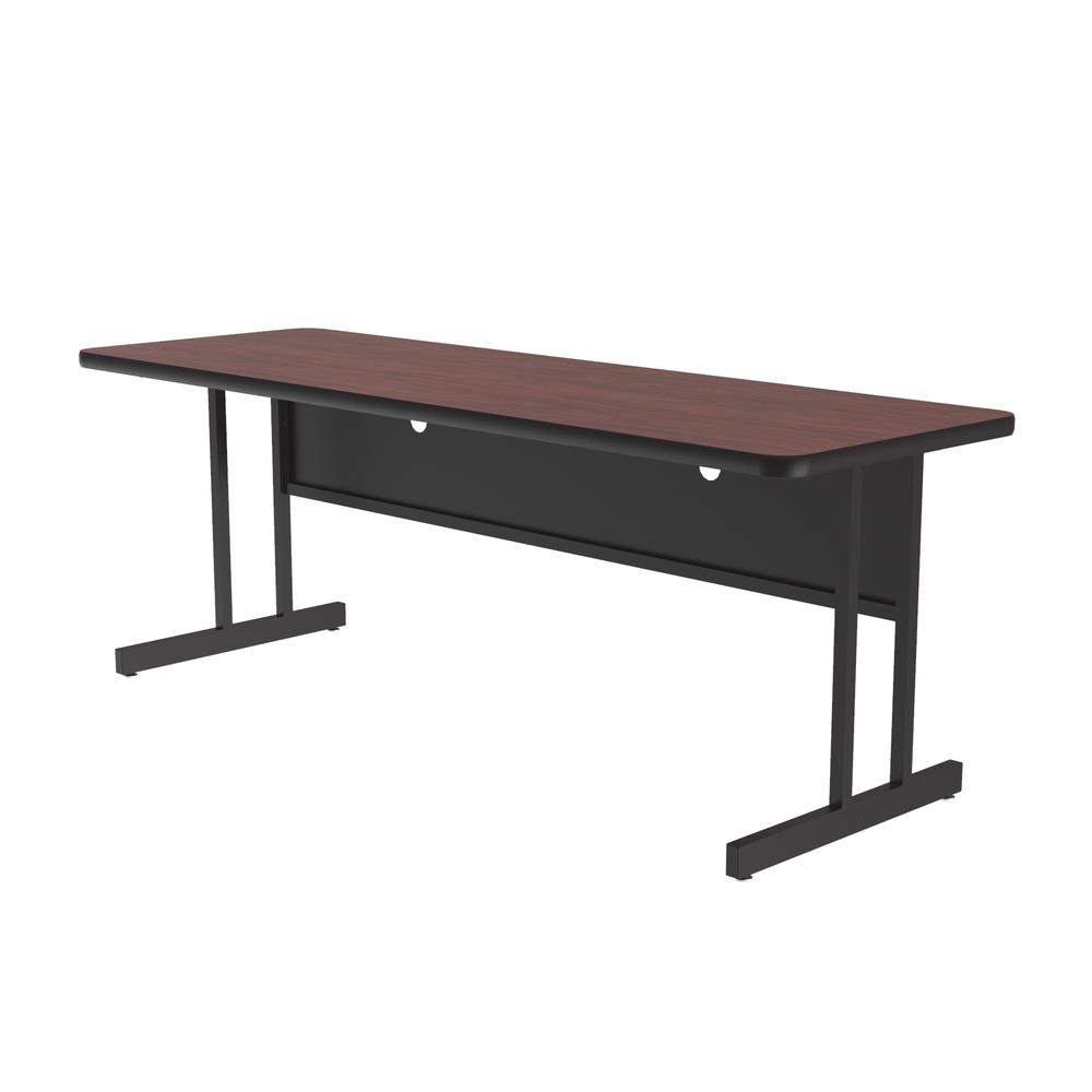 Keyboard Height Deluxe High-Pressure Top Computer/Student Desks , 24x60" RECTANGULAR MAHOGHANY BLACK. Picture 5