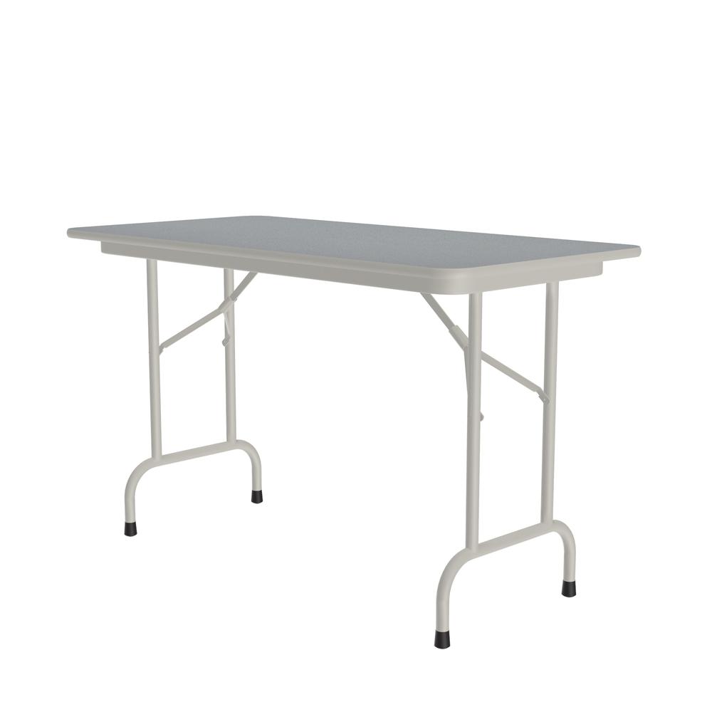 Deluxe High Pressure Top Folding Table, 24x48", RECTANGULAR GRAY GRANITE GRAY. Picture 8