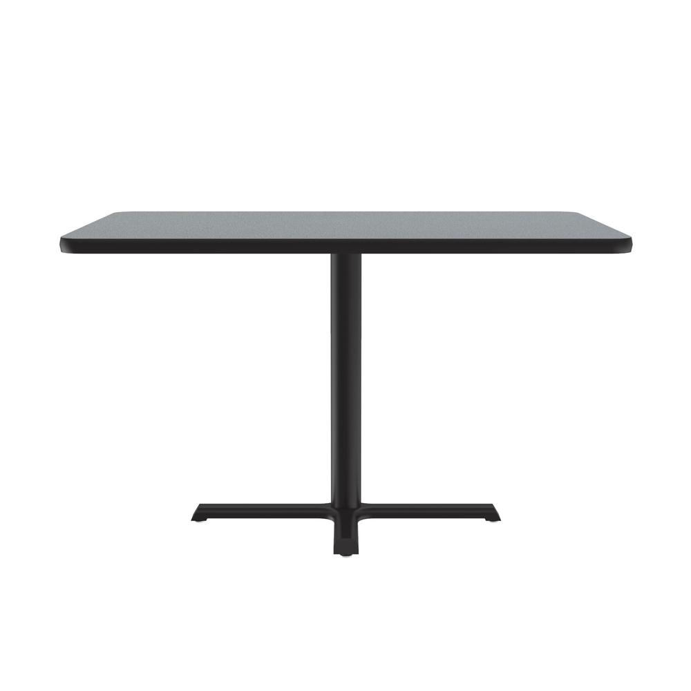 Table Height Deluxe High-Pressure Café and Breakroom Table, 30x48" RECTANGULAR, GRAY GRANITE BLACK. Picture 7