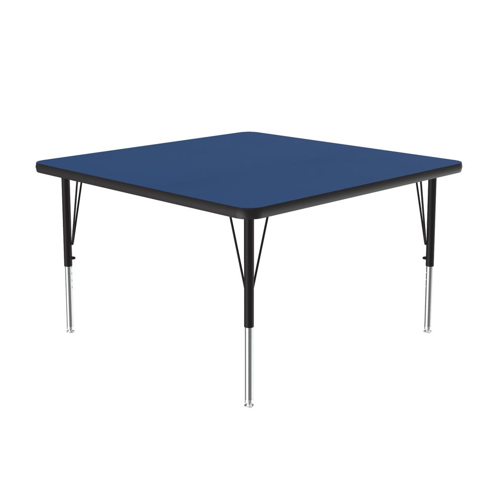 Deluxe High-Pressure Top Activity Tables 36x36" SQUARE, BLUE BLACK/CHROME. Picture 5