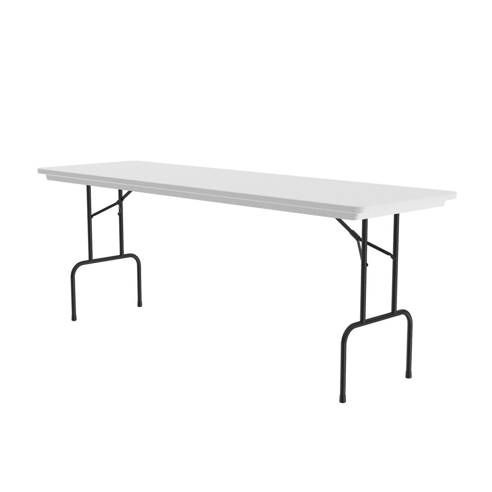 36" Counter Height Commerical Grade Blow-Molded Plastic Folding Table 30x72", RECTANGULAR GRAY GRANITE BLACK. Picture 1