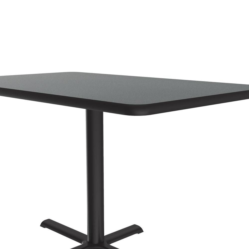 Table Height Deluxe High-Pressure Café and Breakroom Table 30x42", RECTANGULAR, MONTANA GRANITE BLACK. Picture 4