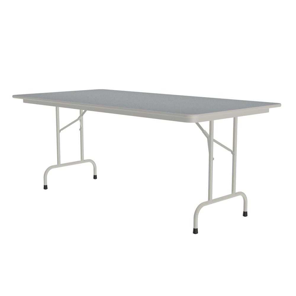 Deluxe High Pressure Top Folding Table 36x72", RECTANGULAR GRAY GRANITE, GRAY. Picture 1