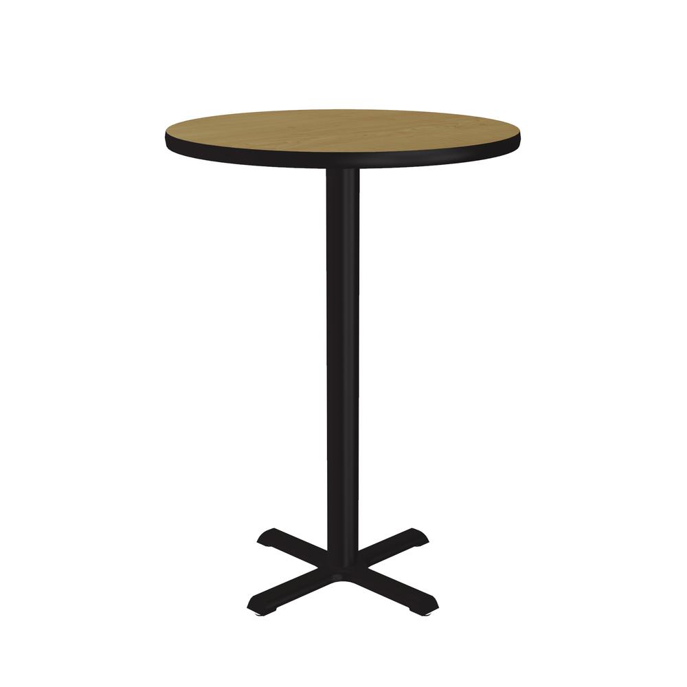 Bar Stool/Standing Height Deluxe High-Pressure Café and Breakroom Table, 30x30", ROUND FUSION MAPLE BLACK. Picture 6