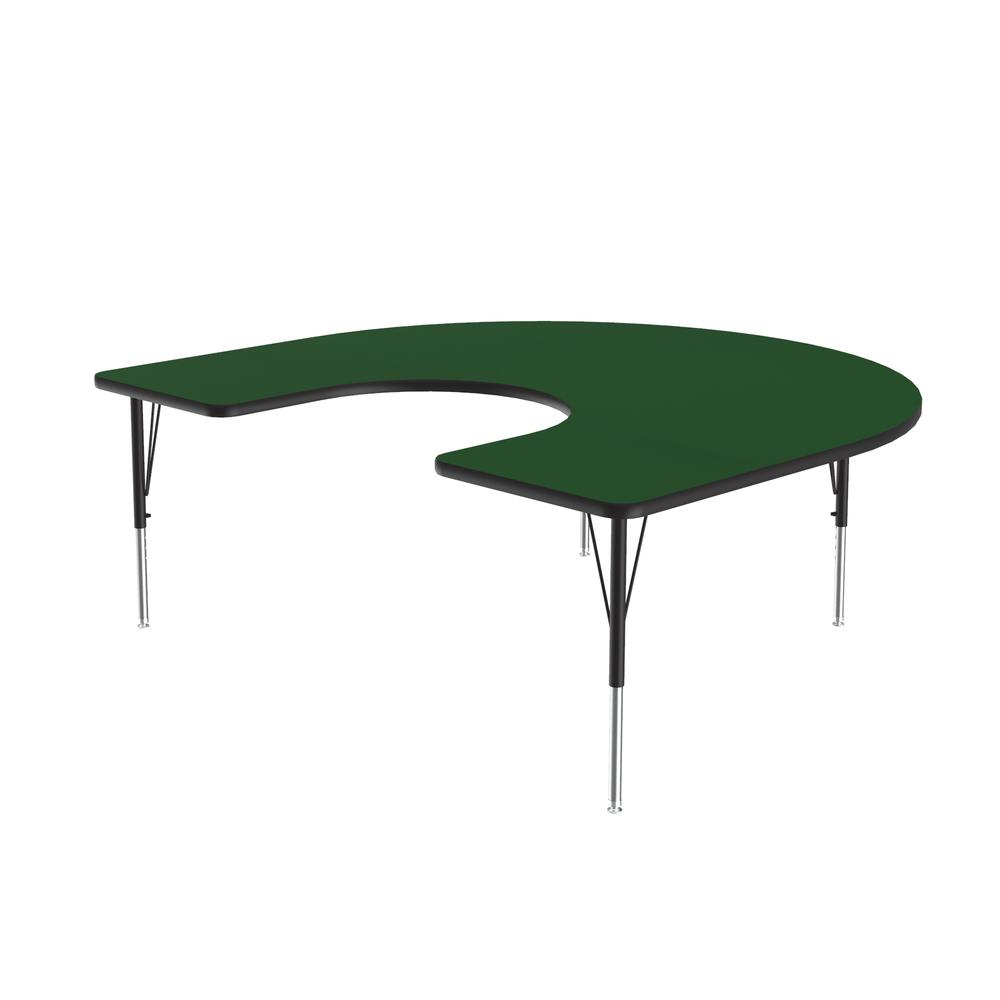 Deluxe High-Pressure Top Activity Tables 60x66", HORSESHOE GREEN BLACK/CHROME. Picture 9