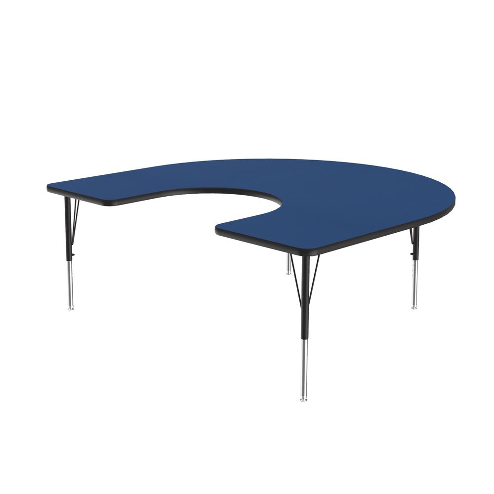 Deluxe High-Pressure Top Activity Tables, 60x66", HORSESHOE BLUE BLACK/CHROME. Picture 3