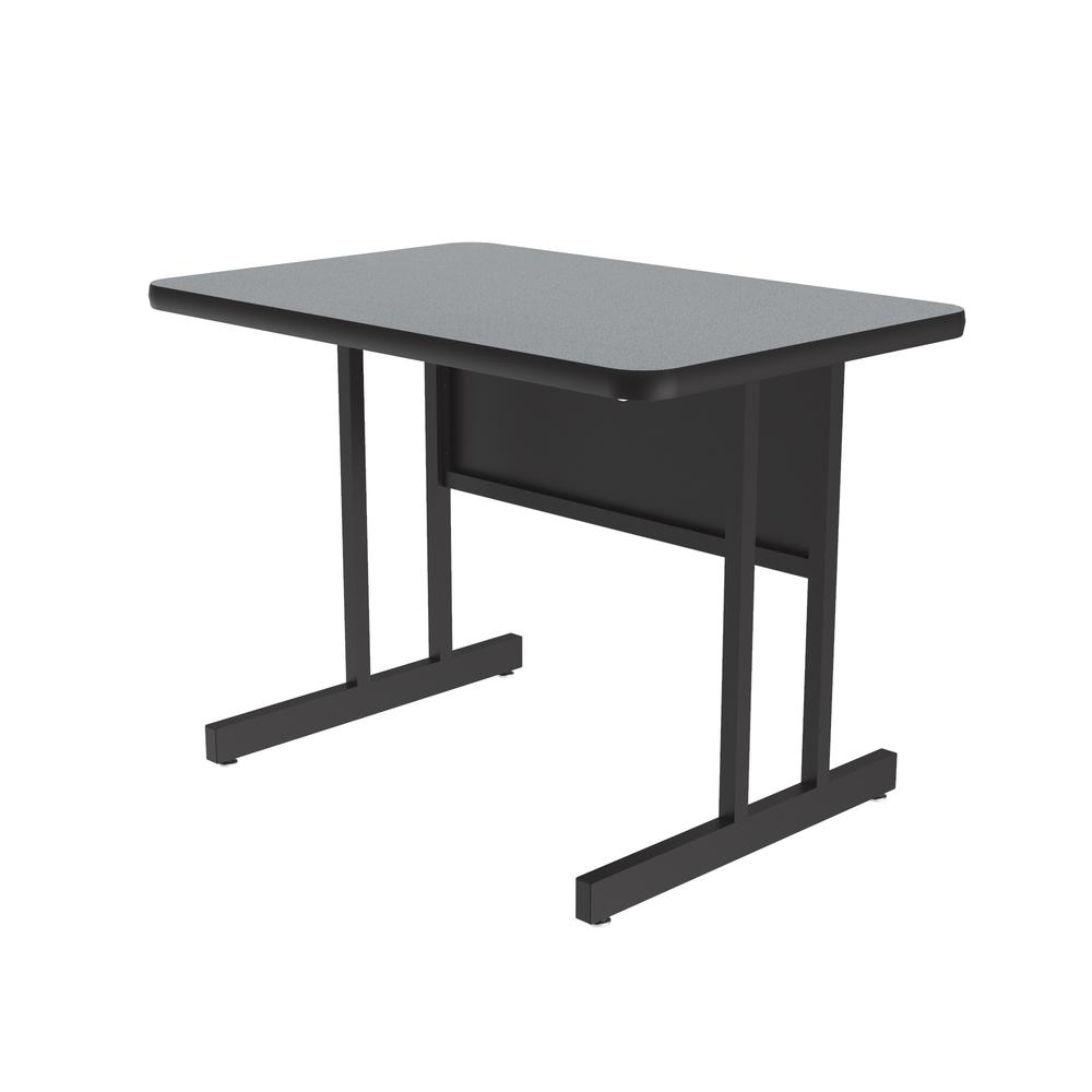 Keyboard Height Commercial Laminate Top Computer/Student Desks 24x48", RECTANGULAR, GRAY GRANITE BLACK. Picture 2