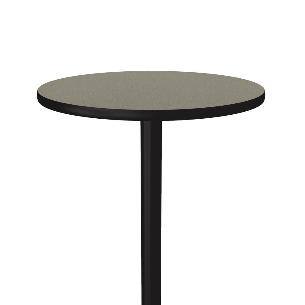 Bar Stool/Standing Height Deluxe High-Pressure Café and Breakroom Table 30x30" ROUND, SAVANNAH SAND BLACK. Picture 3