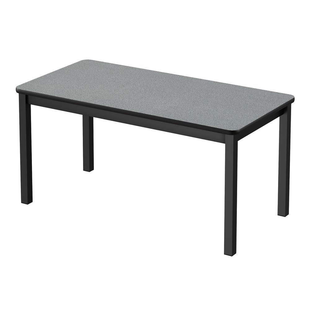 Deluxe High-Pressure Library Table, 30x72", RECTANGULAR MONTANA GRANITE BLACK. Picture 1