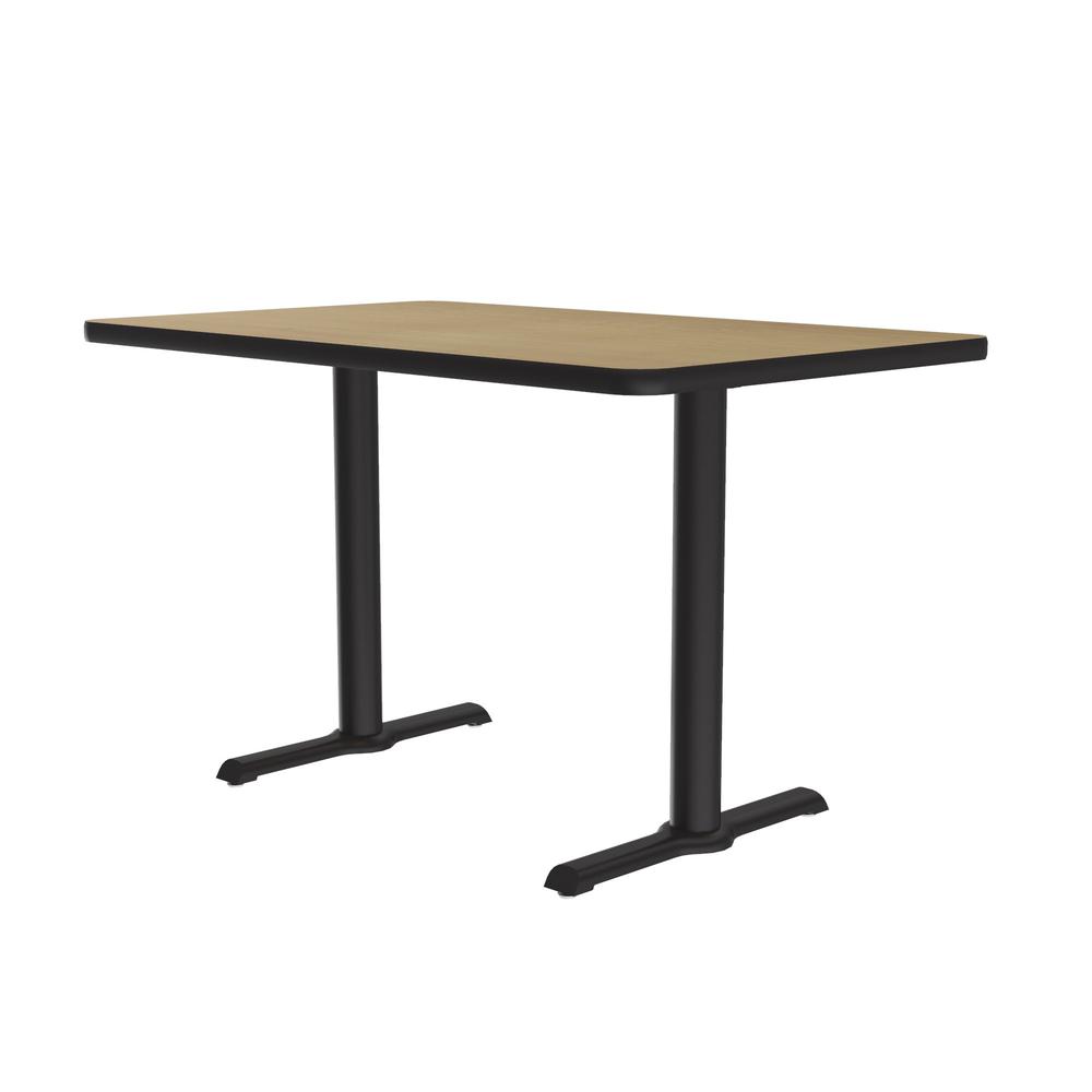 Table Height Deluxe High-Pressure Café and Breakroom Table 30x48" RECTANGULAR, FUSION MAPLE BLACK. Picture 5