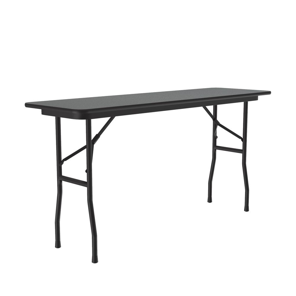Deluxe High Pressure Top Folding Table, 18x72", RECTANGULAR MOTNTANA GRANITE BLACK. Picture 4