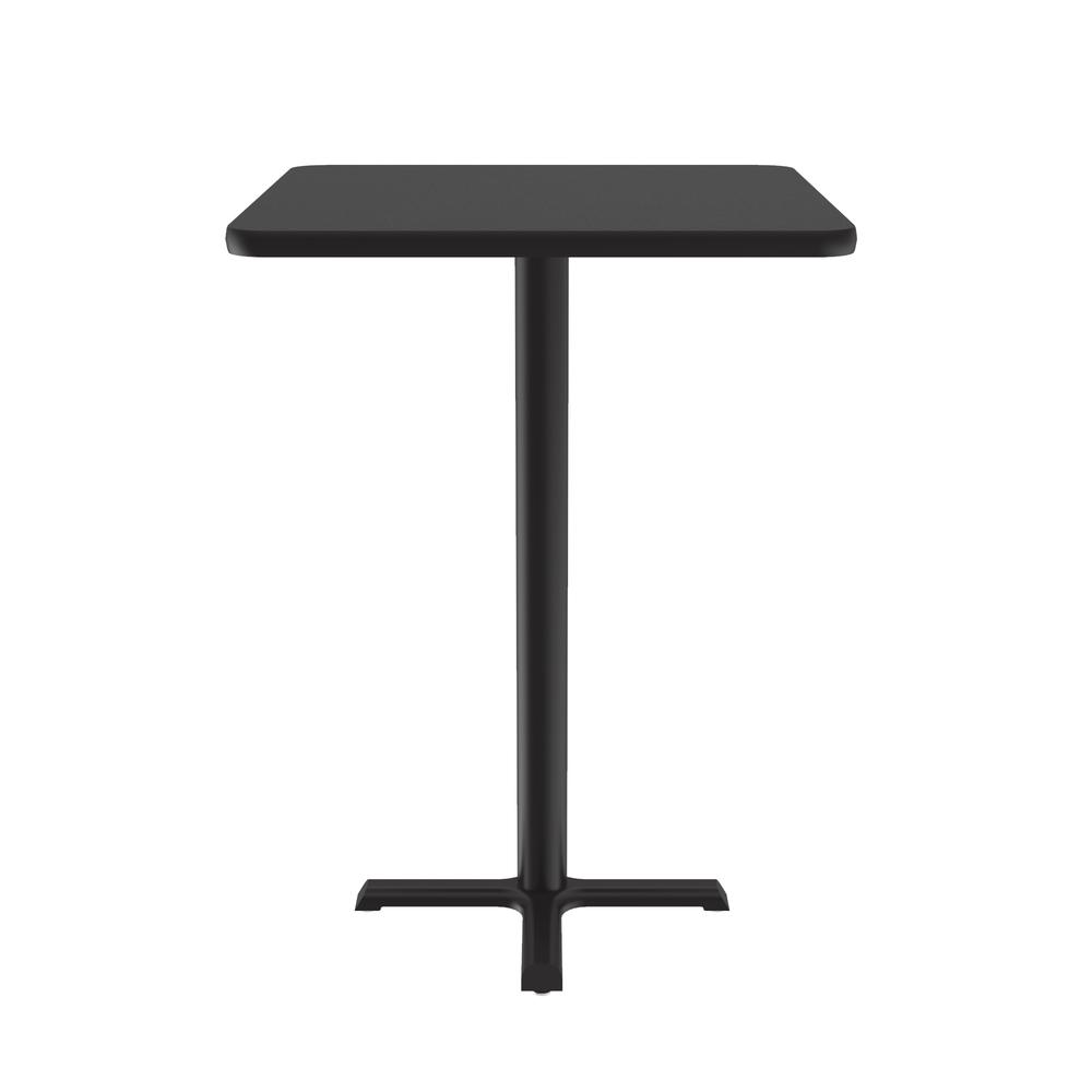 Bar Stool/Standing Height Deluxe High-Pressure Café and Breakroom Table 24x24" SQUARE, BLACK GRANITE, BLACK. Picture 7
