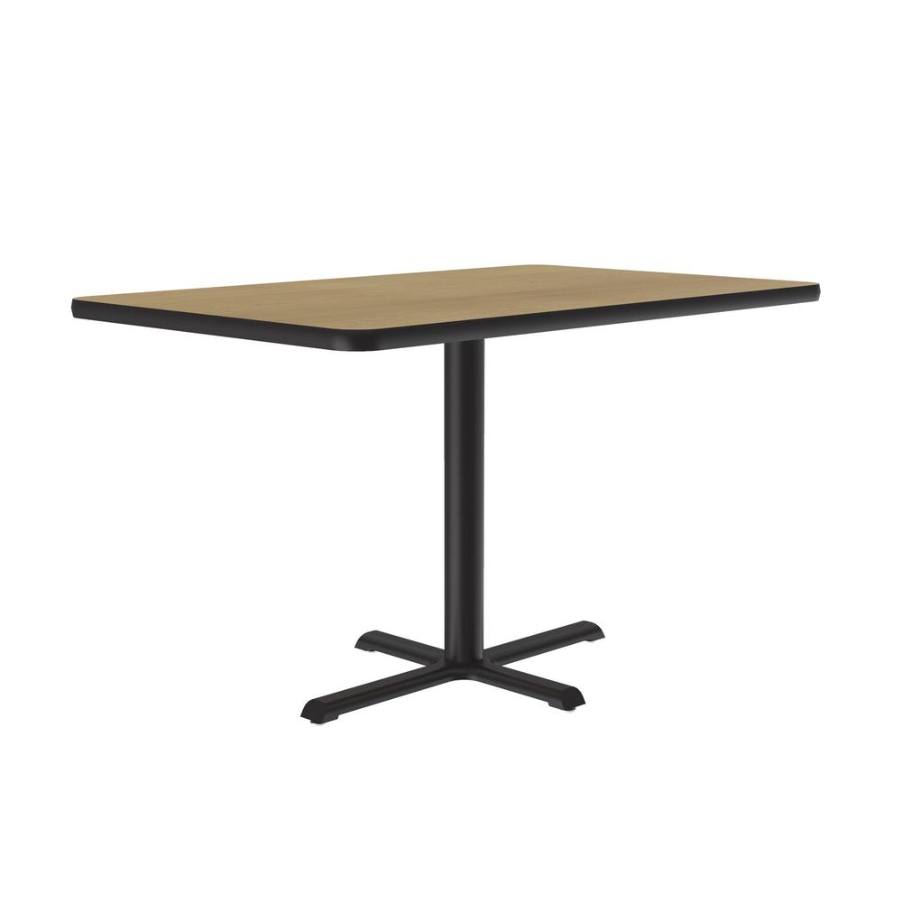 Table Height Deluxe High-Pressure Café and Breakroom Table, 30x42" RECTANGULAR FUSION MAPLE BLACK. Picture 5