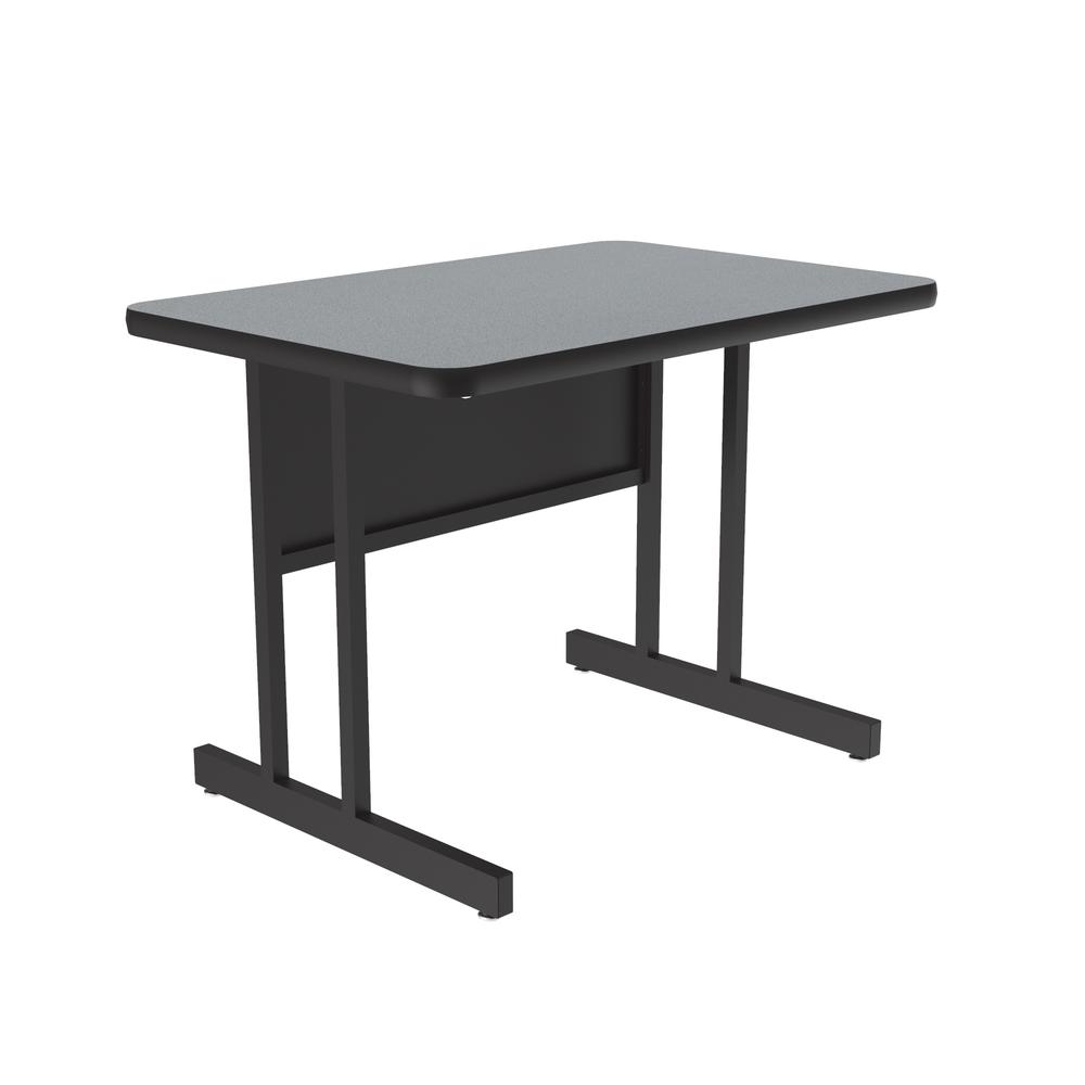 Keyboard Height Commercial Laminate Top Computer/Student Desks, 24x36", RECTANGULAR GRAY GRANITE BLACK. Picture 7