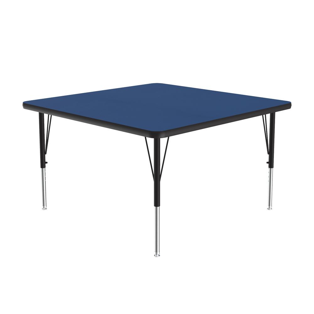 Deluxe High-Pressure Top Activity Tables 36x36" SQUARE, BLUE BLACK/CHROME. Picture 1