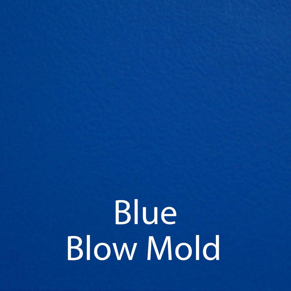 Commercial Blow-Molded Plastic Top Activity Tables 48x72", KIDNEY, BLUE BLACK/CHROME. Picture 6