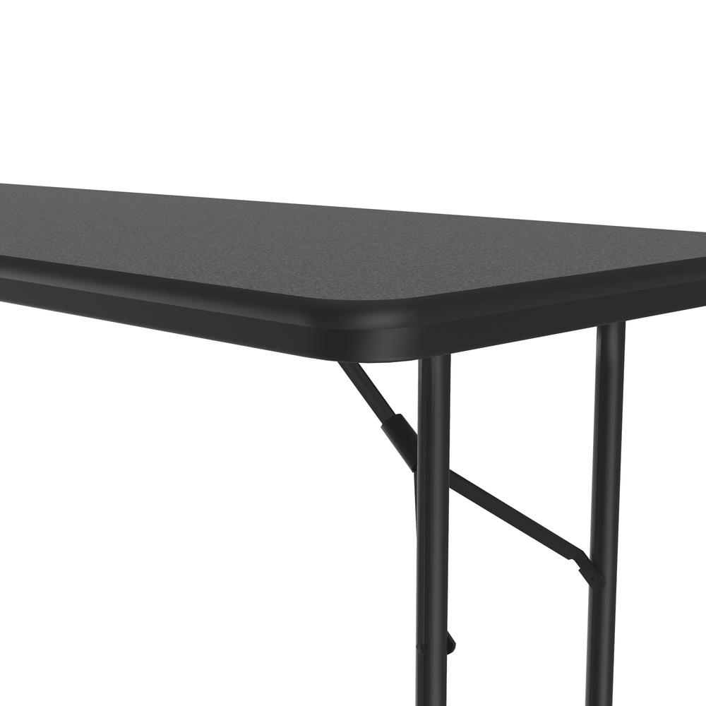 Econoline Melamine Top Folding Table 24x96", RECTANGULAR, BLACK GRANITE BLACK. Picture 3