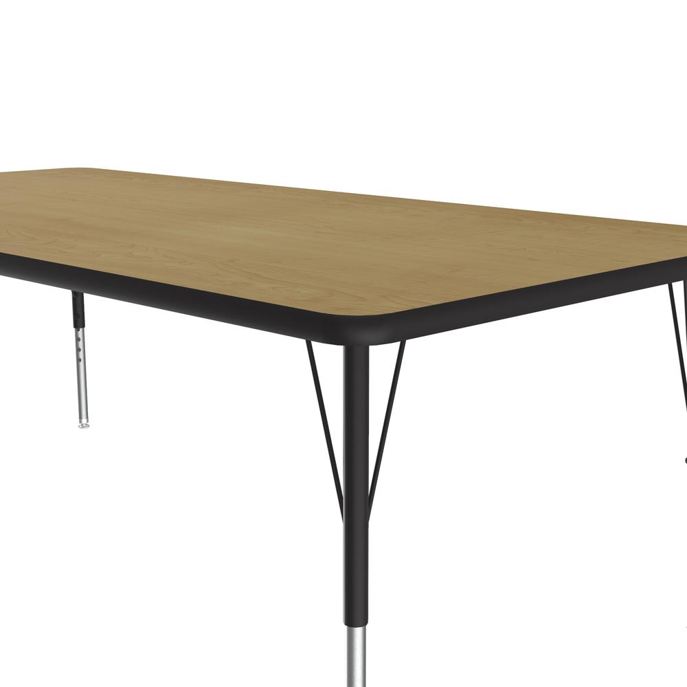 Deluxe High-Pressure Top Activity Tables, 36x60", RECTANGULAR, FUSION MAPLE BLACK/CHROME. Picture 5